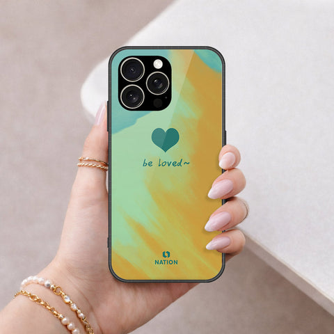 IPhone 15 Pro Cover - Onation Heart Series - HQ Ultra Shine Premium Infinity Glass Soft Silicon Borders Case