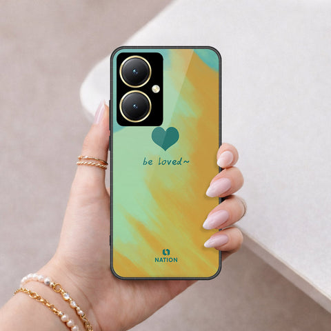 Vivo Y35m Plus Cover - Onation Heart Series - HQ Ultra Shine Premium Infinity Glass Soft Silicon Borders Case