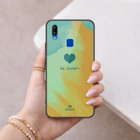 Vivo Y91i Cover - Onation Heart Series - HQ Ultra Shine Premium Infinity Glass Soft Silicon Borders Case