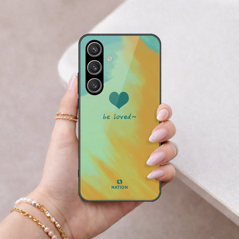 Samsung Galaxy S24 Cover - Onation Heart Series - HQ Ultra Shine Premium Infinity Glass Soft Silicon Borders Case