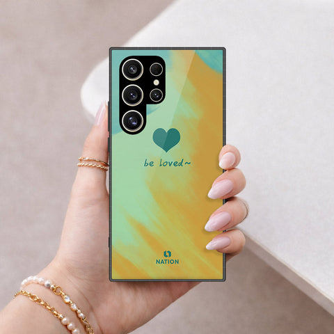 Samsung Galaxy S25 Ultra Cover - Onation Heart Series - HQ Ultra Shine Premium Infinity Glass Soft Silicon Borders Case