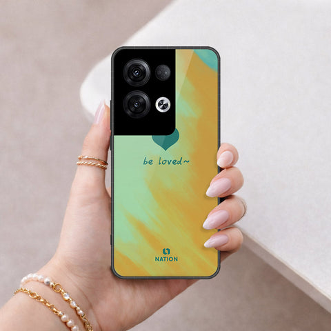Oppo Reno 8 Pro Plus Cover - Onation Heart Series - HQ Ultra Shine Premium Infinity Glass Soft Silicon Borders Case