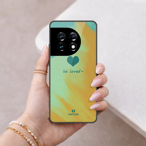 OnePlus Ace 2 Pro Cover - Onation Heart Series - HQ Ultra Shine Premium Infinity Glass Soft Silicon Borders Case