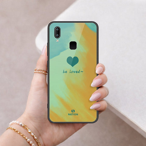 Vivo V9 / V9 Youth Cover - Onation Heart Series - HQ Ultra Shine Premium Infinity Glass Soft Silicon Borders Case