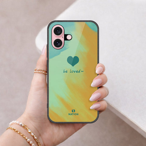 iPhone 16 Plus - Onation Heart Series - HQ Ultra Shine Premium Infinity Glass Soft Silicon Borders Case