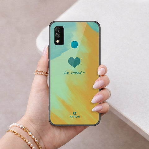 Huawei Y8s Cover - Onation Heart Series - HQ Ultra Shine Premium Infinity Glass Soft Silicon Borders Case