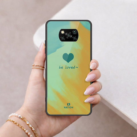 Xiaomi Poco X3 Cover - Onation Heart Series - HQ Ultra Shine Premium Infinity Glass Soft Silicon Borders Case