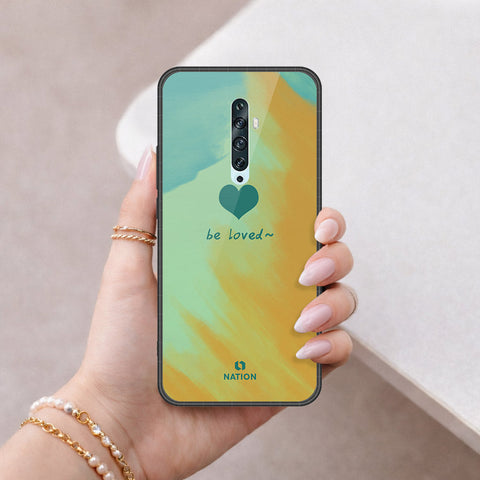 Oppo Reno 2 Cover - Onation Heart Series - HQ Ultra Shine Premium Infinity Glass Soft Silicon Borders Case