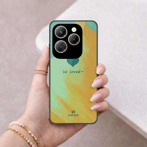 Infinix Hot 40 Cover - Onation Heart Series - HQ Ultra Shine Premium Infinity Glass Soft Silicon Borders Case