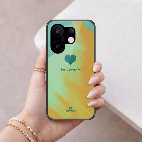 Vivo X200 FE Cover - Onation Heart Series - HQ Ultra Shine Premium Infinity Glass Soft Silicon Borders Case
