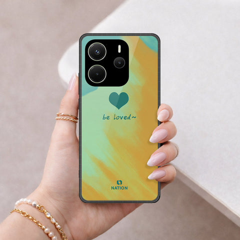 Xiaomi Redmi Note 14 4G Cover - Onation Heart Series - HQ Ultra Shine Premium Infinity Glass Soft Silicon Borders Case