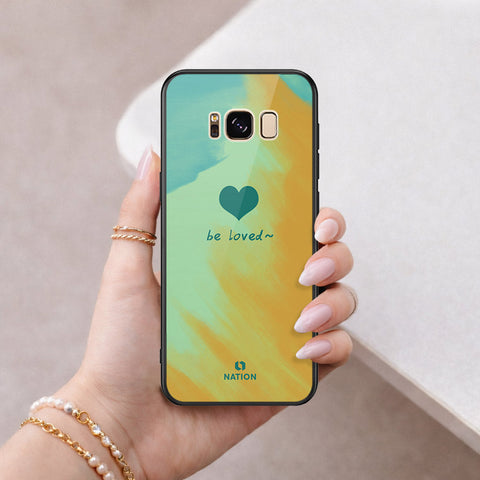 Samsung Galaxy S8 Plus Cover - Onation Heart Series - HQ Ultra Shine Premium Infinity Glass Soft Silicon Borders Case