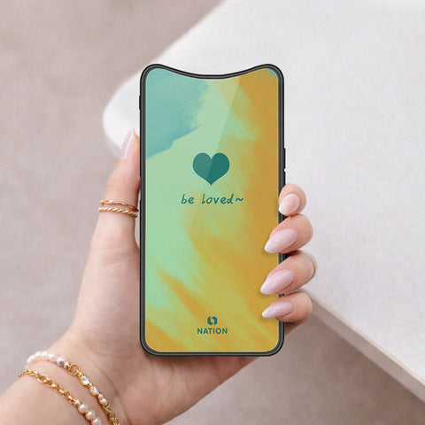 Oppo Find X Cover - Onation Heart Series - HQ Ultra Shine Premium Infinity Glass Soft Silicon Borders Case