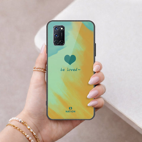 Oppo A72 Cover - Onation Heart Series - HQ Ultra Shine Premium Infinity Glass Soft Silicon Borders Case