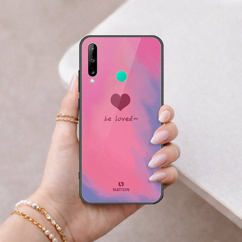 Huawei Y7P Cover - Onation Heart Series - HQ Ultra Shine Premium Infinity Glass Soft Silicon Borders Case
