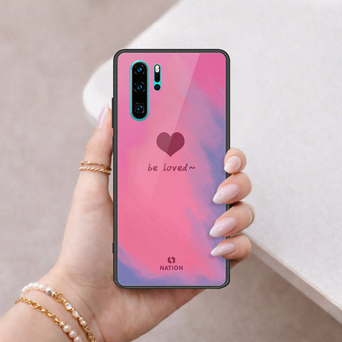 Huawei P30 Pro Cover - Onation Heart Series - HQ Ultra Shine Premium Infinity Glass Soft Silicon Borders Case