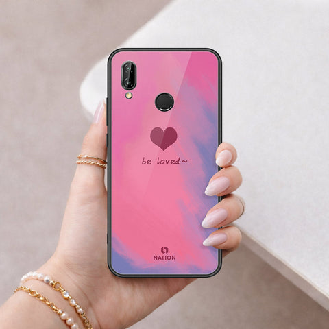 Huawei P20 Lite Cover - Onation Heart Series - HQ Ultra Shine Premium Infinity Glass Soft Silicon Borders Case