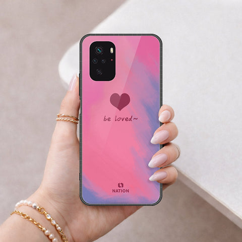 Xiaomi Redmi Note 10 4G Cover - Onation Heart Series - HQ Ultra Shine Premium Infinity Glass Soft Silicon Borders Case