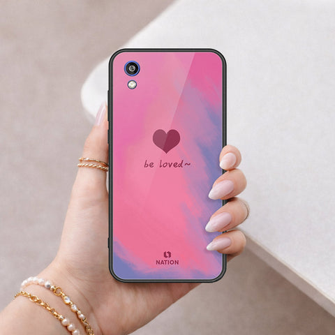 Huawei Honor 8S Cover - Onation Heart Series - HQ Ultra Shine Premium Infinity Glass Soft Silicon Borders Case