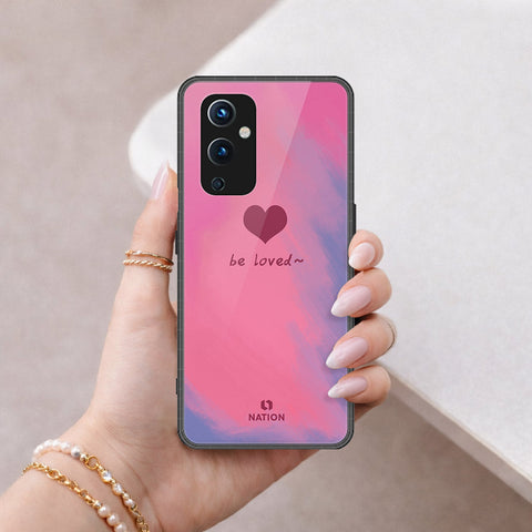 OnePlus 9 Cover - Onation Heart Series - HQ Ultra Shine Premium Infinity Glass Soft Silicon Borders Case