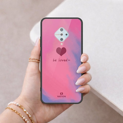 Vivo S1 Pro Cover - Onation Heart Series - HQ Ultra Shine Premium Infinity Glass Soft Silicon Borders Case