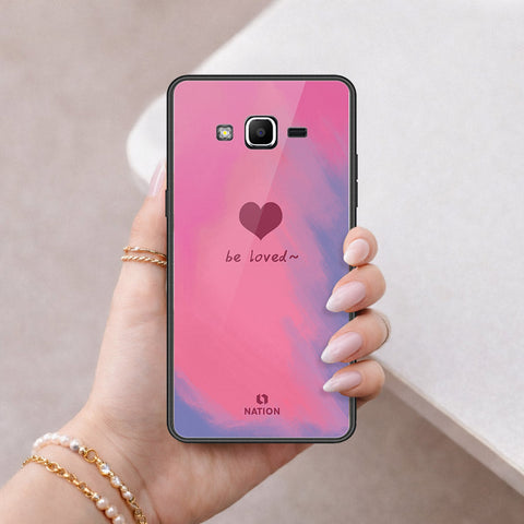 Samsung Galaxy J2 Prime Cover - Onation Heart Series - HQ Ultra Shine Premium Infinity Glass Soft Silicon Borders Case