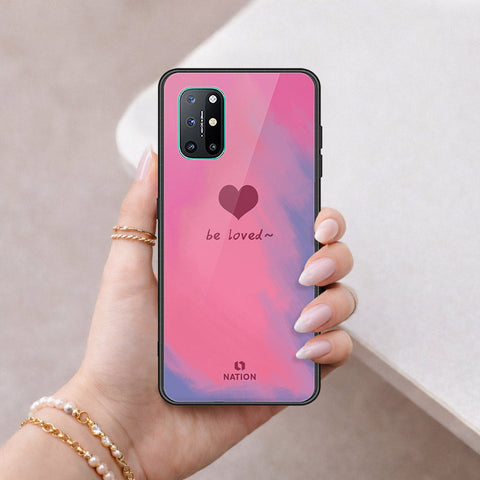 OnePlus 8T Cover - Onation Heart Series - HQ Ultra Shine Premium Infinity Glass Soft Silicon Borders Case