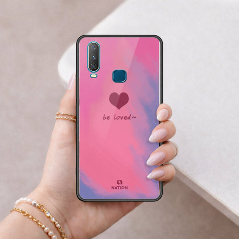 Vivo Y15 Cover - Onation Heart Series - HQ Ultra Shine Premium Infinity Glass Soft Silicon Borders Case