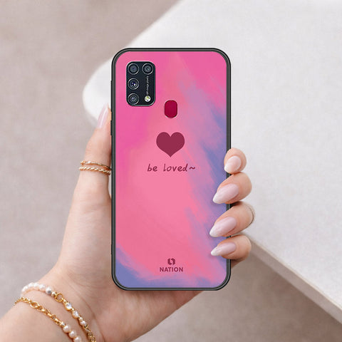 Samsung Galaxy M21s Cover - Onation Heart Series - HQ Ultra Shine Premium Infinity Glass Soft Silicon Borders Case