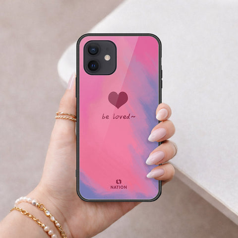 iPhone 12 Mini Cover - Onation Heart Series - HQ Ultra Shine Premium Infinity Glass Soft Silicon Borders Case