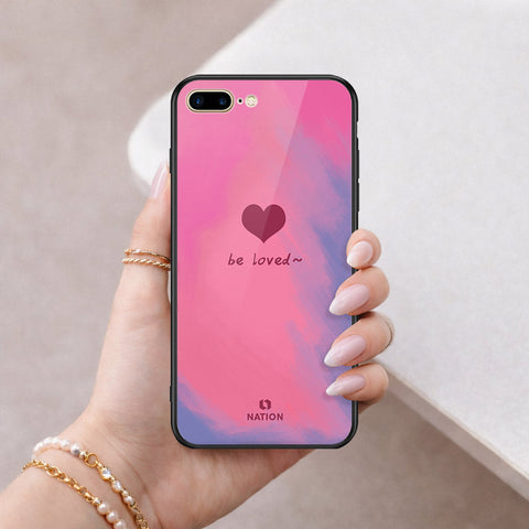 iPhone 8 Plus / 7 Plus - Onation Heart Series - HQ Ultra Shine Premium Infinity Glass Soft Silicon Borders Case