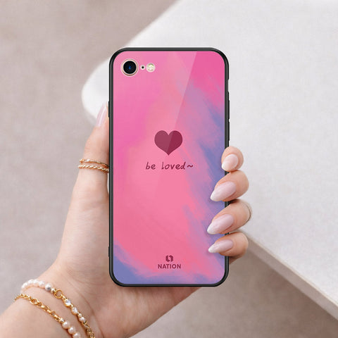 iPhone SE 2022 - Onation Heart Series - HQ Ultra Shine Premium Infinity Glass Soft Silicon Borders Case
