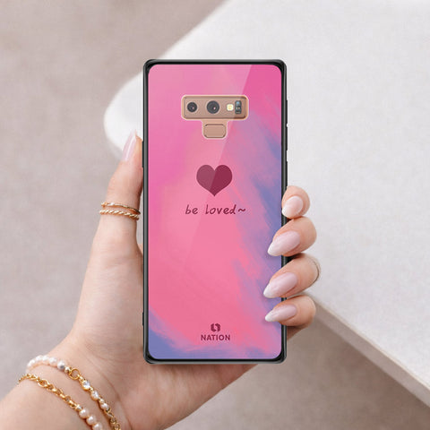Samsung Galaxy Note 9 Cover - Onation Heart Series - HQ Ultra Shine Premium Infinity Glass Soft Silicon Borders Case