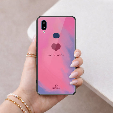 Samsung Galaxy A10s Cover - Onation Heart Series - HQ Ultra Shine Premium Infinity Glass Soft Silicon Borders Case