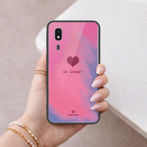 Samsung Galaxy A2 Core Cover - Onation Heart Series - HQ Ultra Shine Premium Infinity Glass Soft Silicon Borders Case