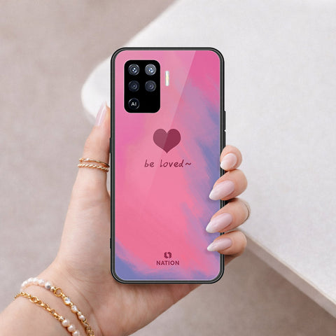 Oppo F19 Pro Cover - Onation Heart Series - HQ Ultra Shine Premium Infinity Glass Soft Silicon Borders Case