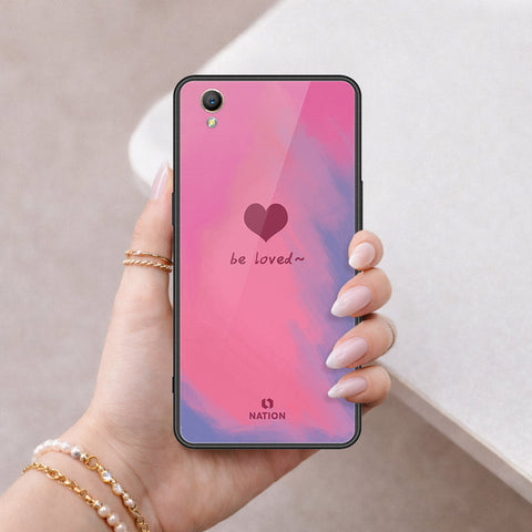 Oppo A37 Cover - Onation Heart Series - HQ Ultra Shine Premium Infinity Glass Soft Silicon Borders Case