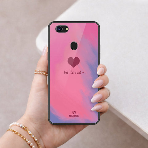 Oppo F5 Cover - Onation Heart Series - HQ Ultra Shine Premium Infinity Glass Soft Silicon Borders Case