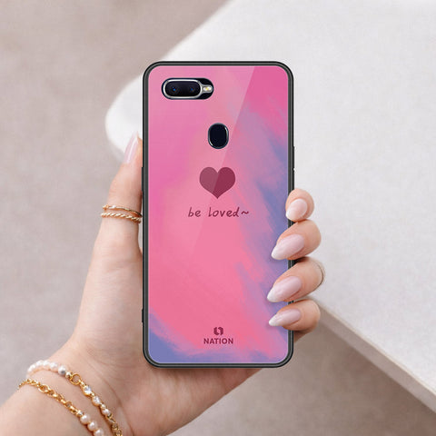Oppo A7x Cover - Onation Heart Series - HQ Ultra Shine Premium Infinity Glass Soft Silicon Borders Case