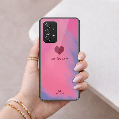 Samsung Galaxy A52 Cover - Onation Heart Series - HQ Ultra Shine Premium Infinity Glass Soft Silicon Borders Case