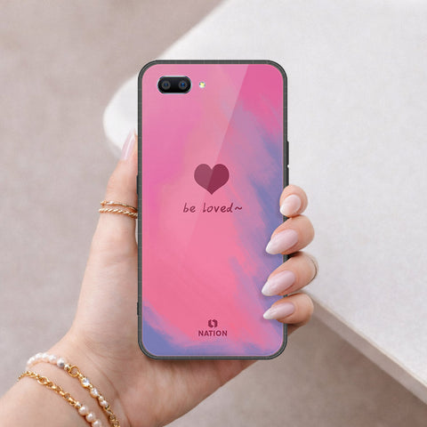 Oppo A12e Cover - Onation Heart Series - HQ Ultra Shine Premium Infinity Glass Soft Silicon Borders Case