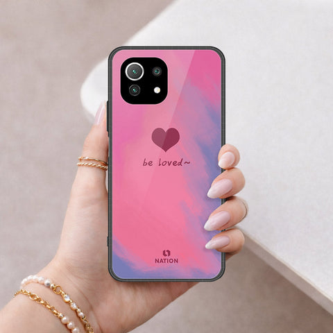 Xiaomi Mi 11 Lite 5G Cover - Onation Heart Series - HQ Ultra Shine Premium Infinity Glass Soft Silicon Borders Case
