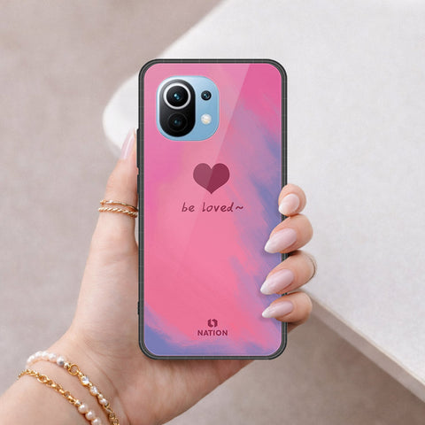 Xiaomi Mi 11 Cover - Onation Heart Series - HQ Ultra Shine Premium Infinity Glass Soft Silicon Borders Case