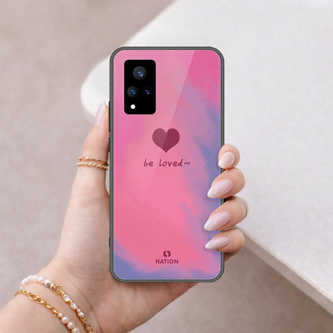 Vivo V21 5G Cover - Onation Heart Series - HQ Ultra Shine Premium Infinity Glass Soft Silicon Borders Case