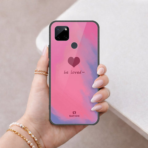 Realme C21Y Cover - Onation Heart Series - HQ Ultra Shine Premium Infinity Glass Soft Silicon Borders Case