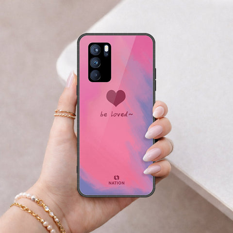 Oppo Reno 6 Pro 5G Cover - Onation Heart Series - HQ Ultra Shine Premium Infinity Glass Soft Silicon Borders Case