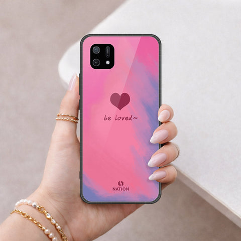 Oppo A16K Cover - Onation Heart Series - HQ Ultra Shine Premium Infinity Glass Soft Silicon Borders Case