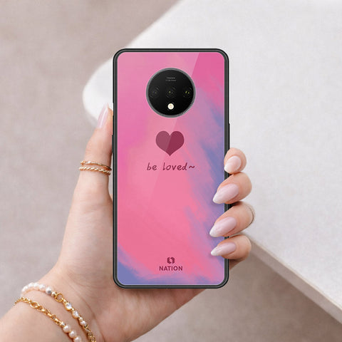 OnePlus 7T Cover - Onation Heart Series - HQ Ultra Shine Premium Infinity Glass Soft Silicon Borders Case