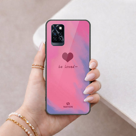 Infinix Note 10 Pro Cover - Onation Heart Series - HQ Ultra Shine Premium Infinity Glass Soft Silicon Borders Case