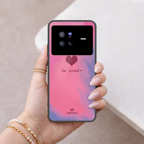 Vivo X80 Cover - Onation Heart Series - HQ Ultra Shine Premium Infinity Glass Soft Silicon Borders Case
